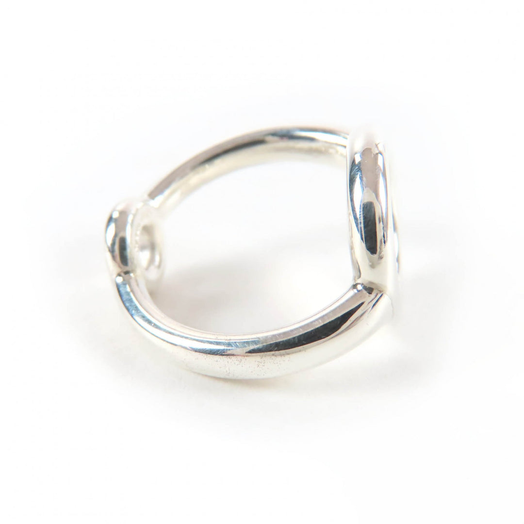 Excellent HERMES Ring Serie Metal Silver AG925 Women