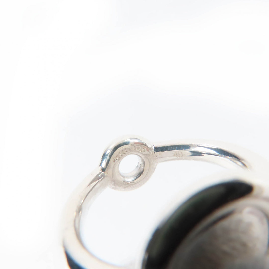 Excellent HERMES Ring Serie Metal Silver AG925 Women