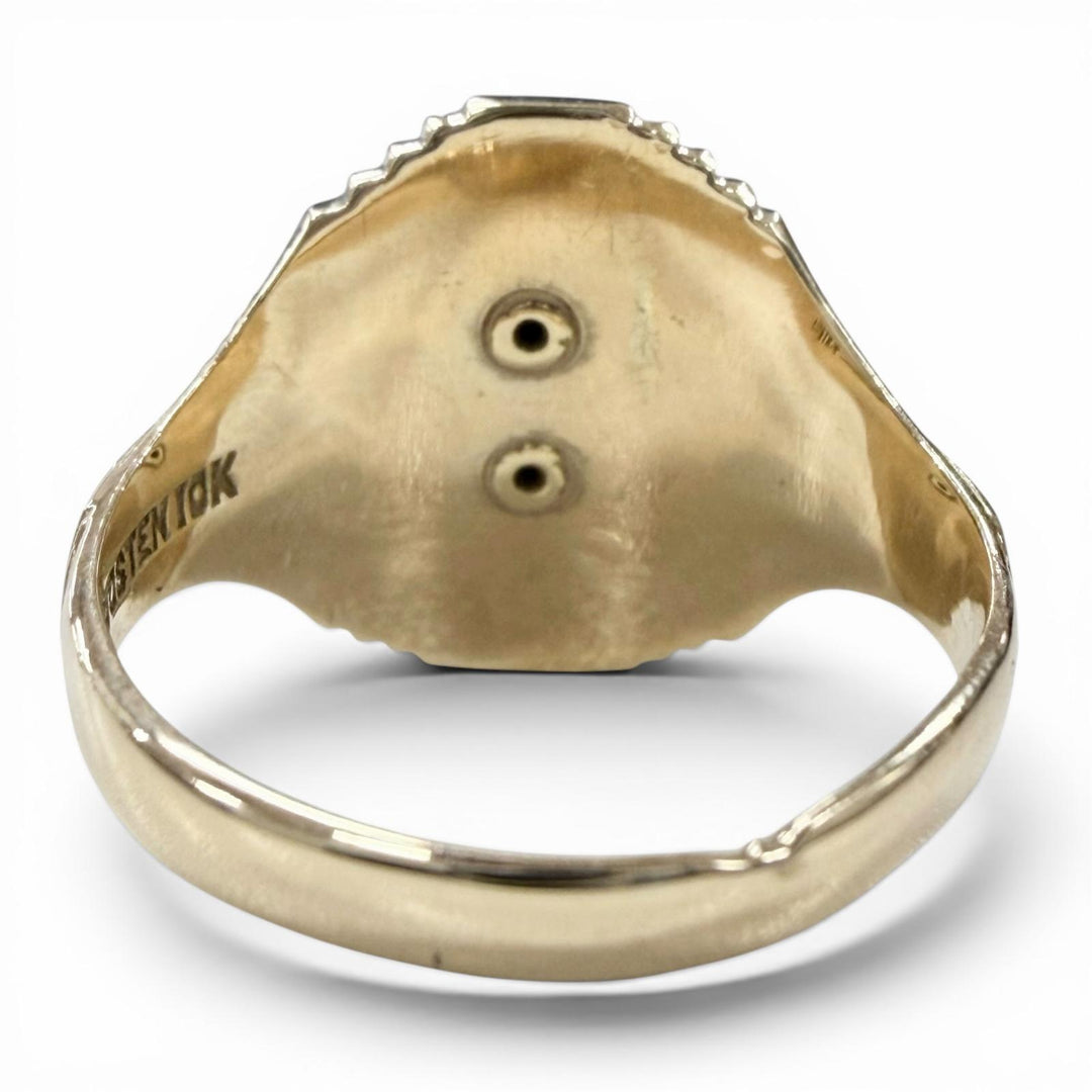 Very Good JOSTEN Ring ring 1942 Hazleton College gold 10K mens