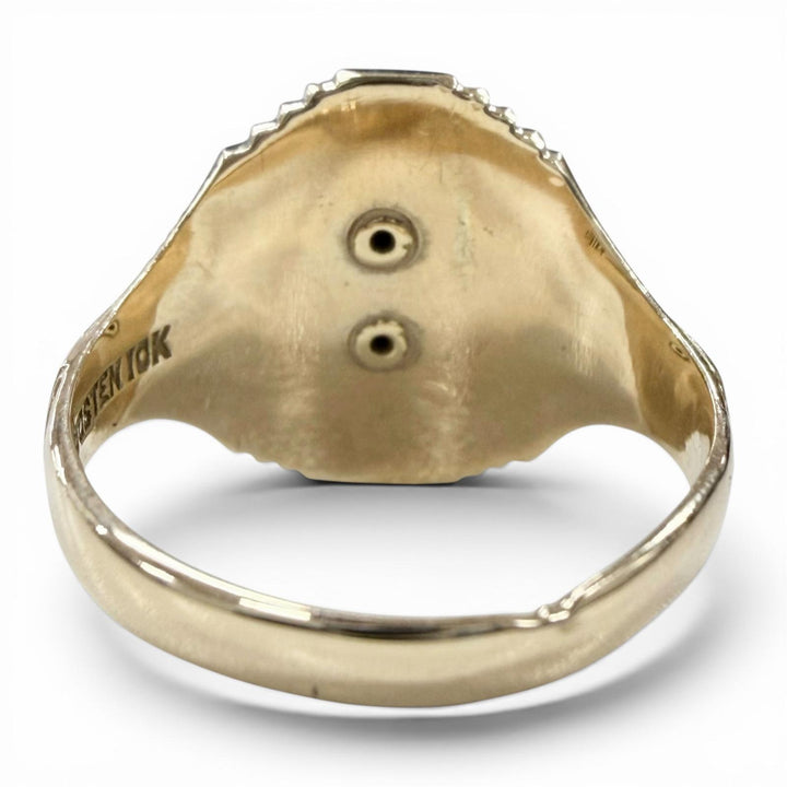 Very Good JOSTEN Ring ring 1942 Hazleton College gold 10K mens