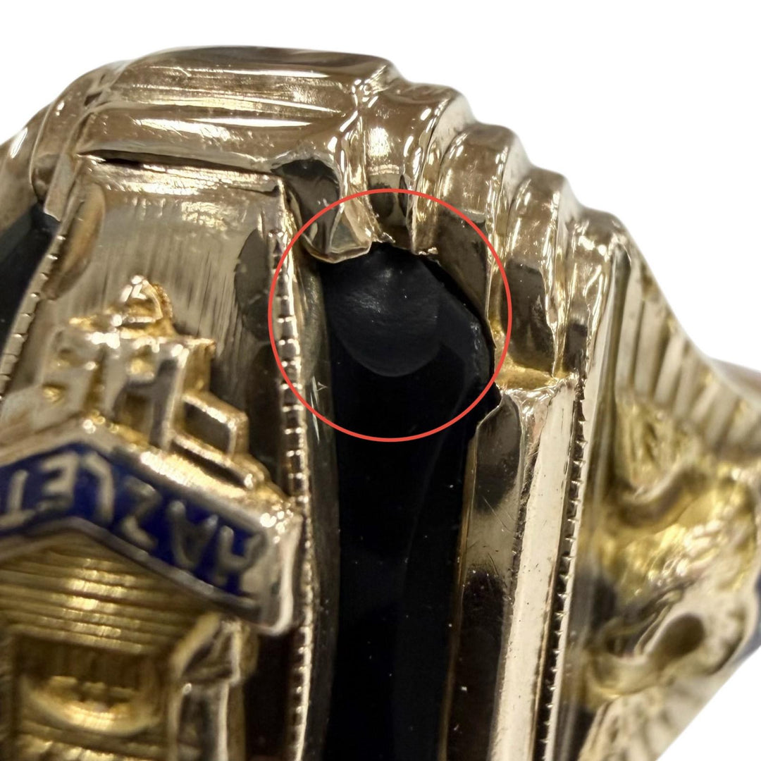 Very Good JOSTEN Ring ring 1942 Hazleton College gold 10K mens