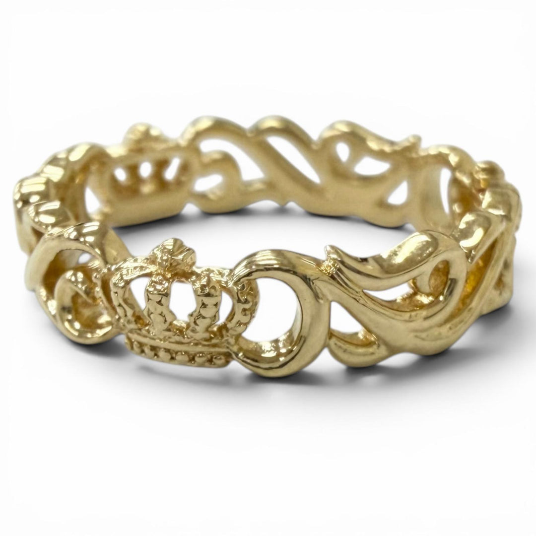 Excellent Justin Davis Ring ring EON Crown Arabesque Yellow Gold 18K Women PRJ27
