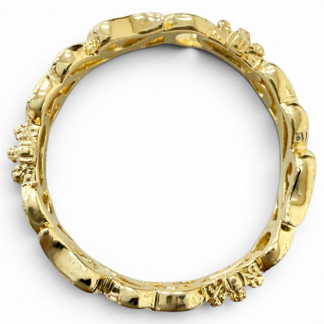 Excellent Justin Davis Ring ring EON Crown Arabesque Yellow Gold 18K Women PRJ27