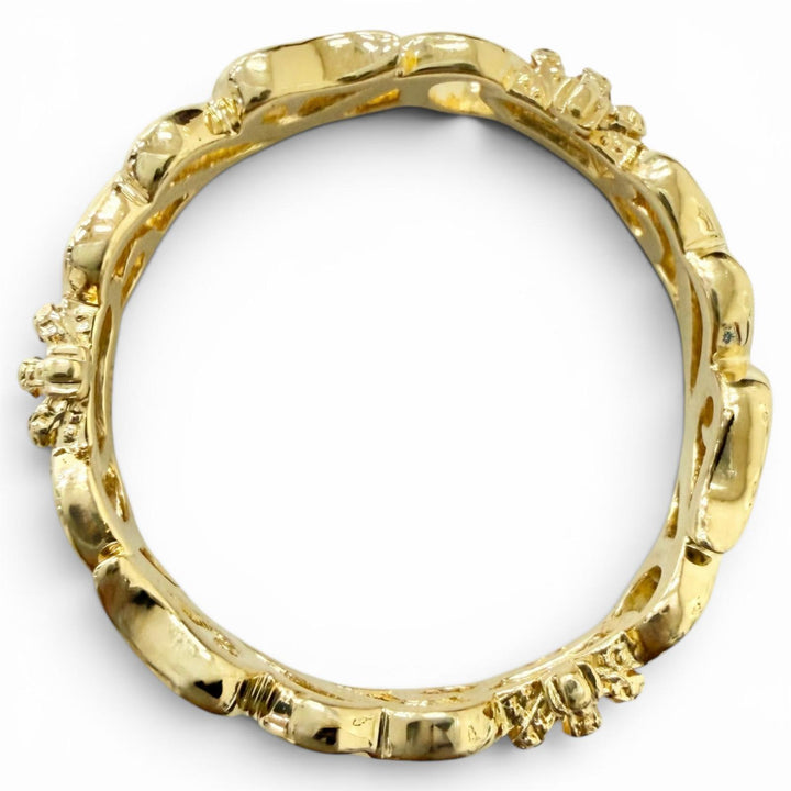 Excellent Justin Davis Ring ring EON Crown Arabesque Yellow Gold 18K Women PRJ27