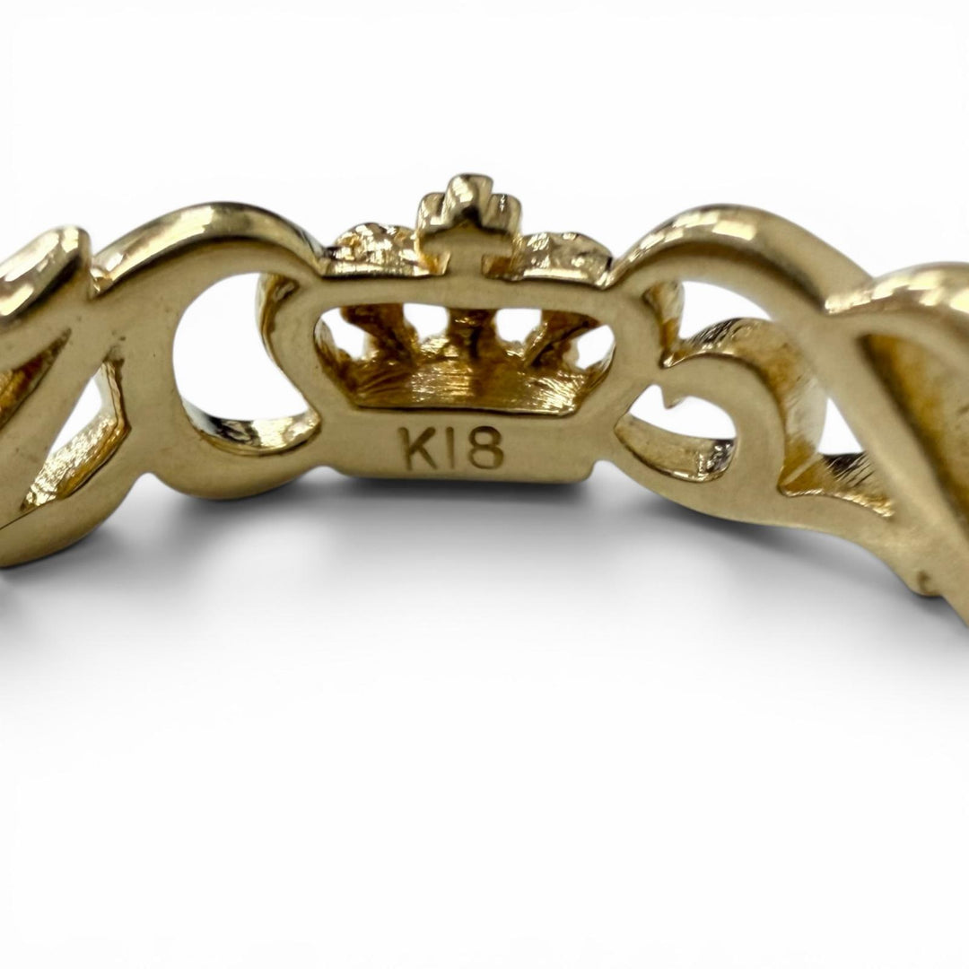 Excellent Justin Davis Ring ring EON Crown Arabesque Yellow Gold 18K Women PRJ27