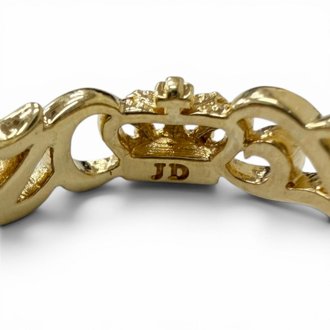 Excellent Justin Davis Ring ring EON Crown Arabesque Yellow Gold 18K Women PRJ27