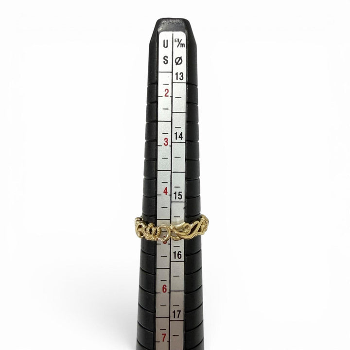 Excellent Justin Davis Ring ring EON Crown Arabesque Yellow Gold 18K Women PRJ27