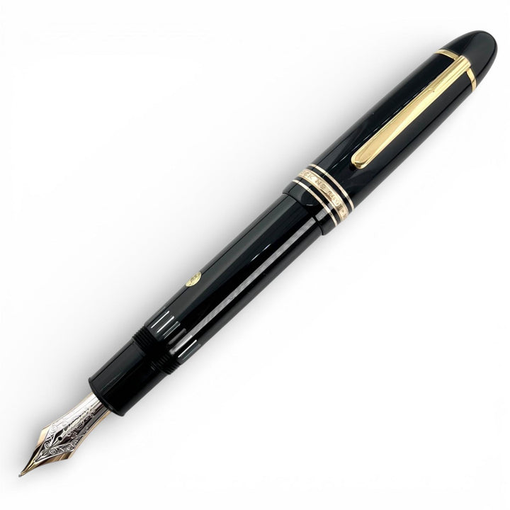Very Good MONTBLANC fountain pen Meisterstück 149 white star black 14C mens
