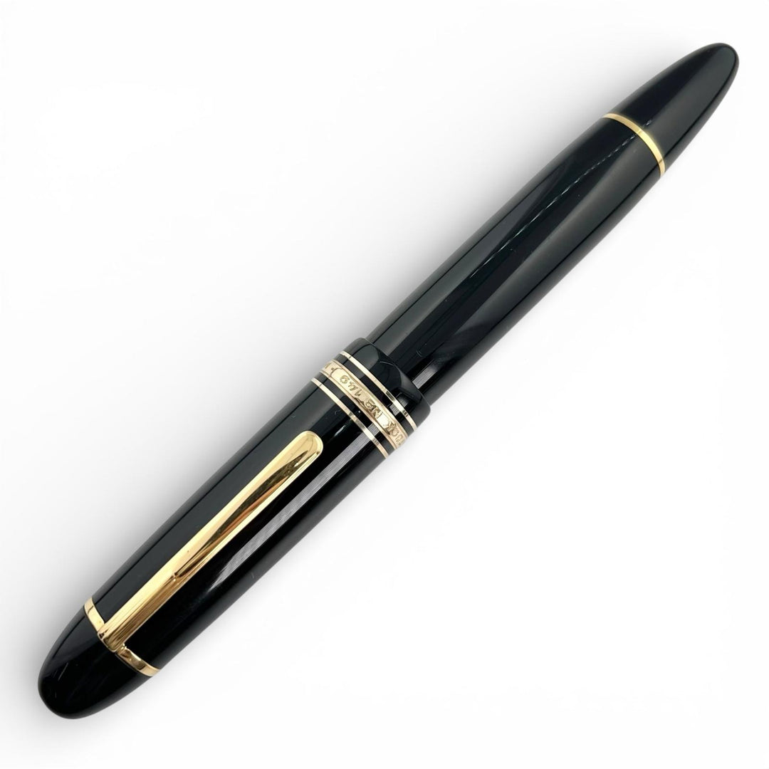Very Good MONTBLANC fountain pen Meisterstück 149 white star black 14C mens