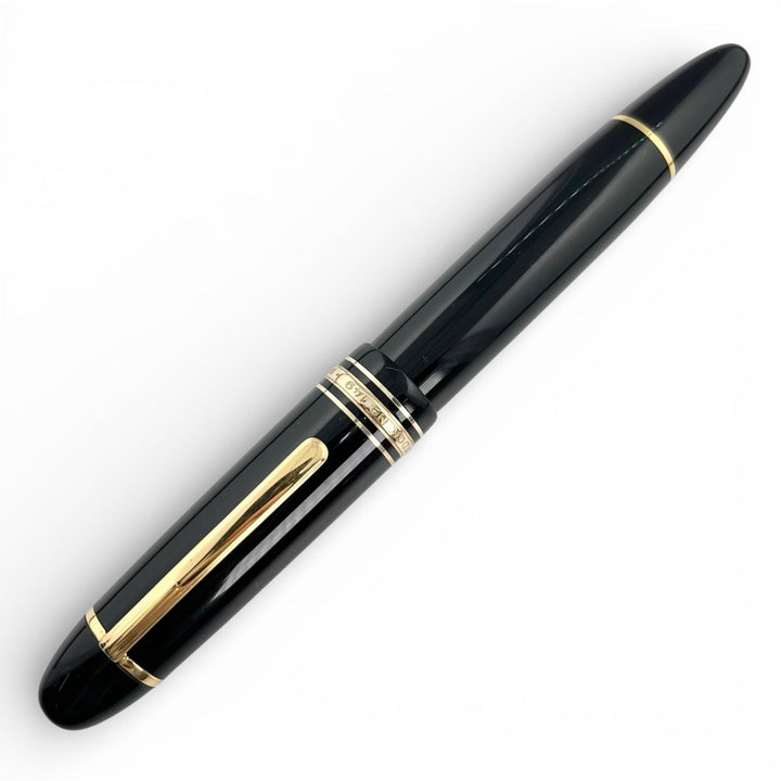 Very Good MONTBLANC fountain pen Meisterstück 149 white star black 14C mens