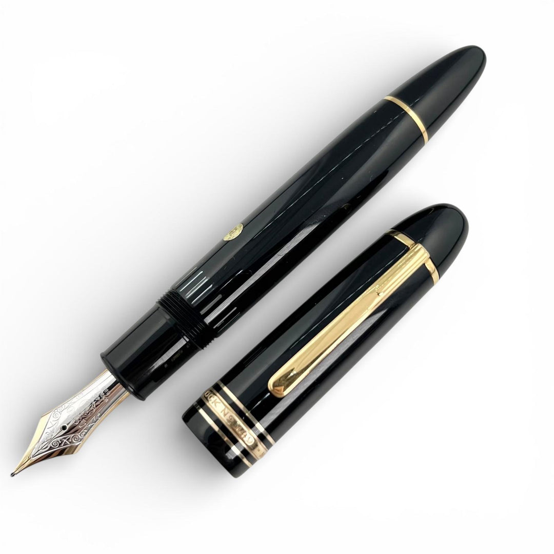 Very Good MONTBLANC fountain pen Meisterstück 149 white star black 14C mens