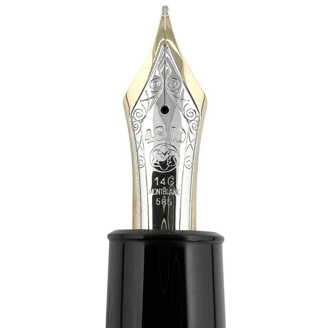 Very Good MONTBLANC fountain pen Meisterstück 149 white star black 14C mens