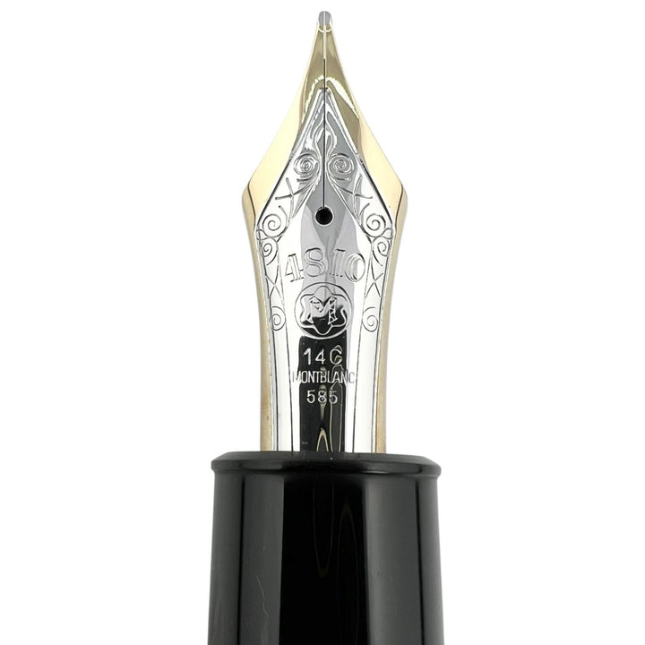 Very Good MONTBLANC fountain pen Meisterstück 149 white star black 14C mens