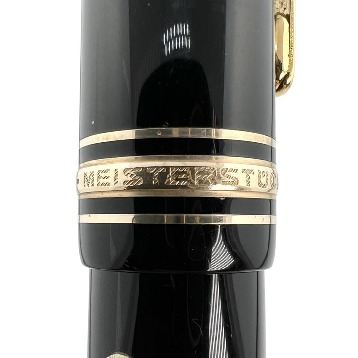 Very Good MONTBLANC fountain pen Meisterstück 149 white star black 14C mens