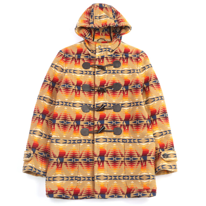 美品 HYSTERIC GLAMOUR PENDLETON ダッフルコート HYS TIMES 総柄 ウール S 0234AC03
