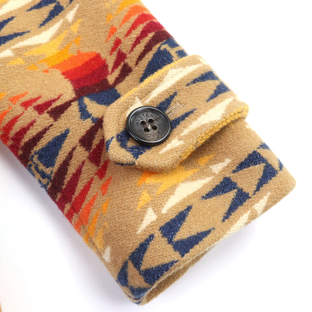 Excellent HYSTERIC GLAMOUR PENDLETON Duffel coat HYS TIMES all-over print