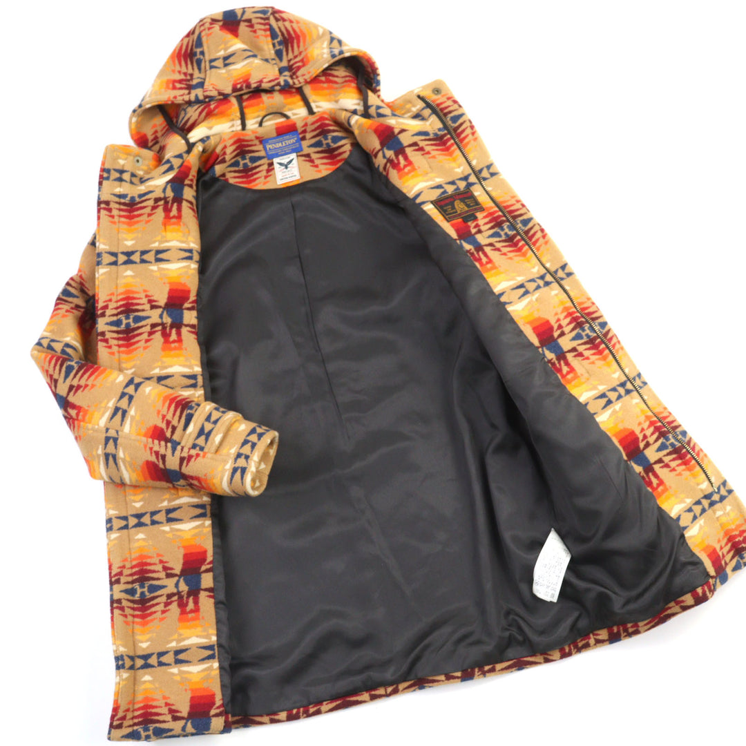Excellent HYSTERIC GLAMOUR PENDLETON Duffel coat HYS TIMES all-over print