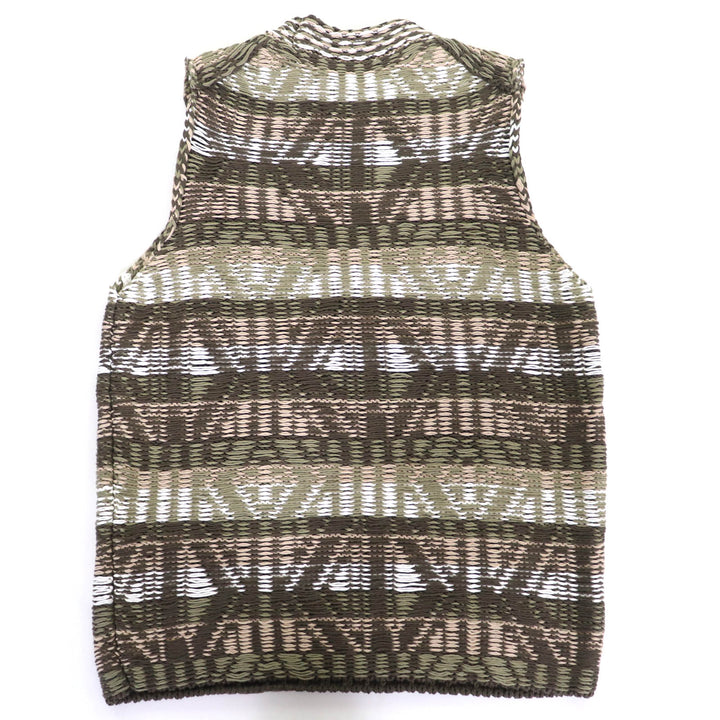 Excellent DIOR Best Woven crew neck knit Khaki cotton mens L 383M636AT544