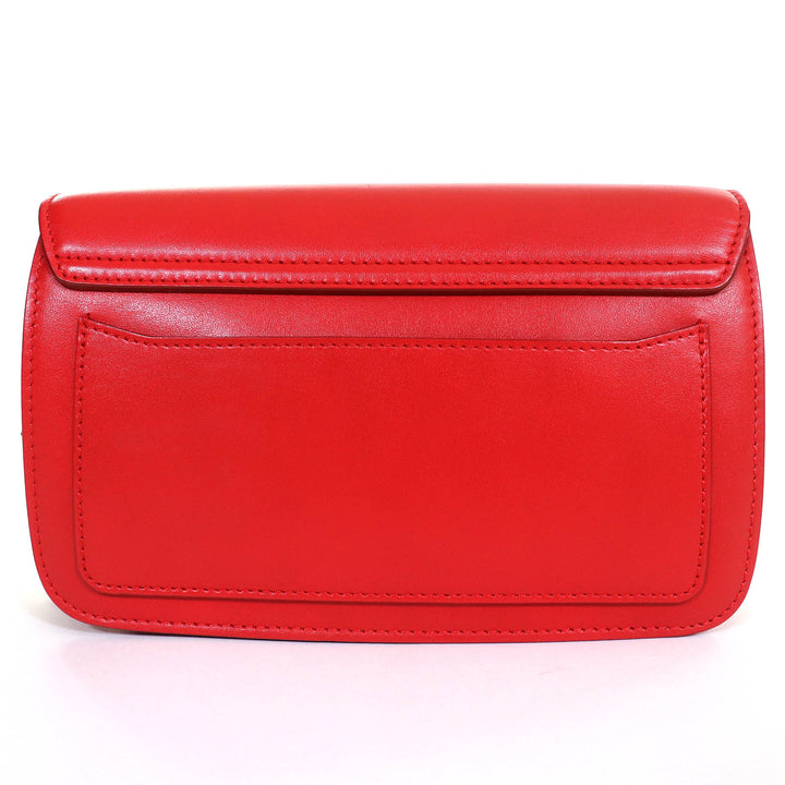 クロエ ショルダーバッグ クロエ Cロゴ スエードレザーチェーン レッド 牛革 CHC19SS192A37640