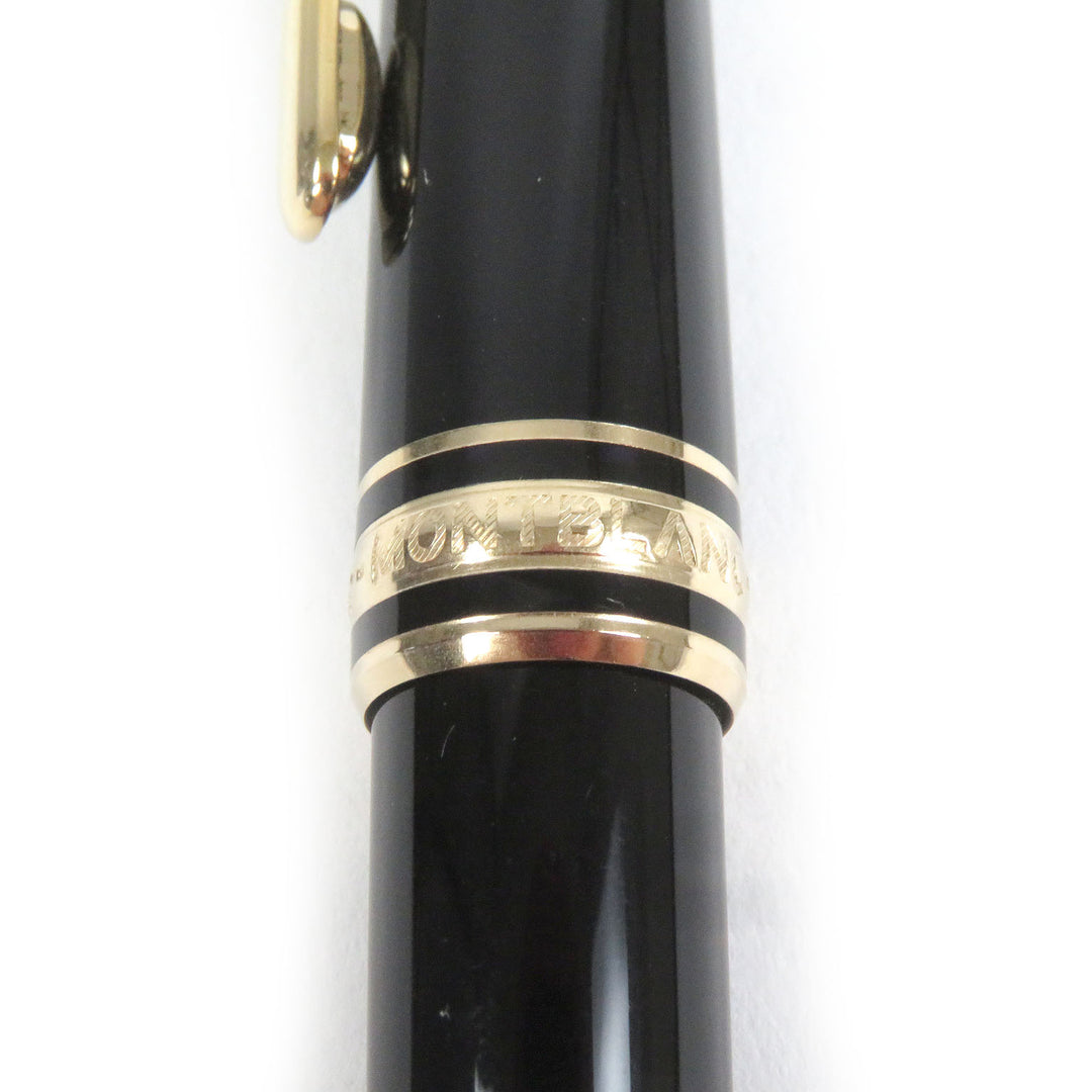 Very Good MONTBLANC fountain pen Meisterstck Classic Cap type Black gold 14K