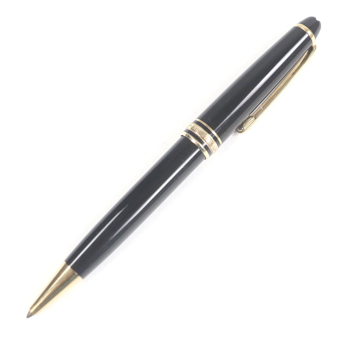 Very Good MONTBLANC Ballpoint pen Meisterstck Classic Twist type Black gold mens