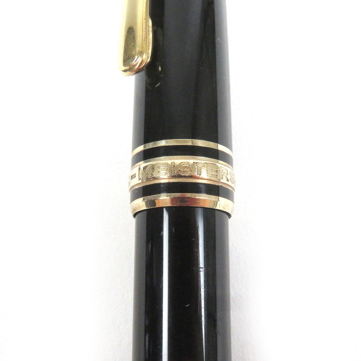 Very Good MONTBLANC Ballpoint pen Meisterstck Classic Twist type Black gold mens