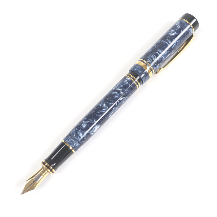 パーカー 万年筆 デュオフィールド センテニアル キャップタイプ マーブルブルー 18K メンズ