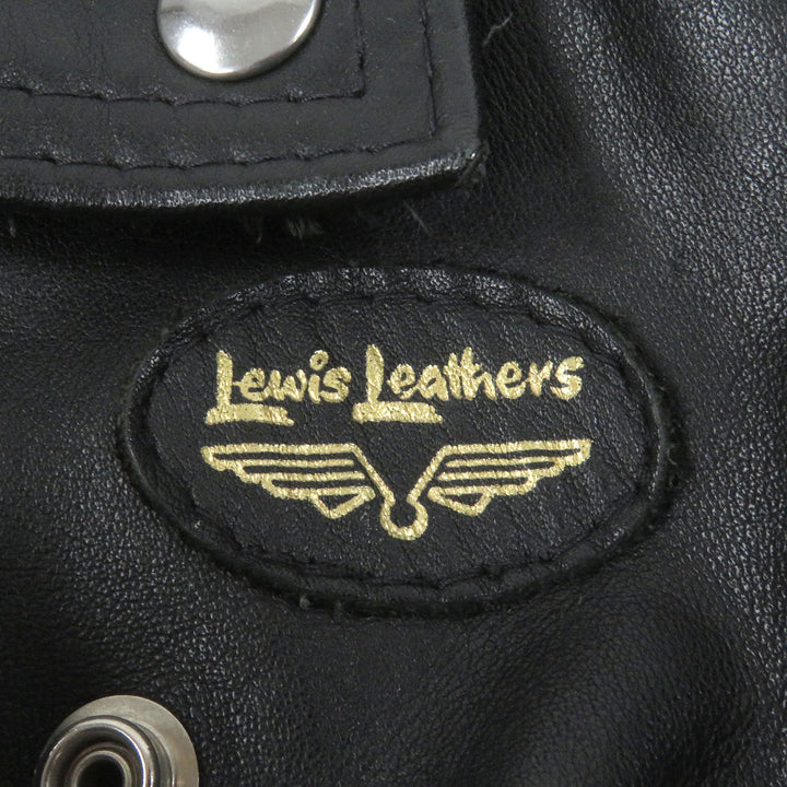 Great Lewis Leathers Leather jacket Cyclone Tight Fit double black mens 34
