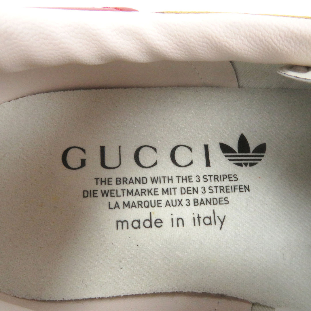 Pristine GUCCI×adidas Low cut sneakers GAZELLE Three Stripes Brown GG canvas