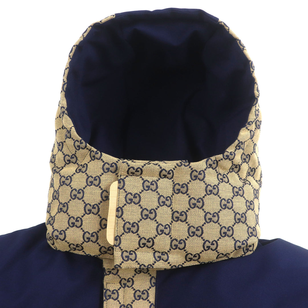 Excellent GUCCI Down jacket GG Canvas beige cotton mens 44 715535