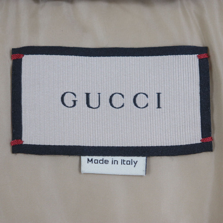 Excellent GUCCI Down jacket GG Canvas beige cotton mens 44 715535