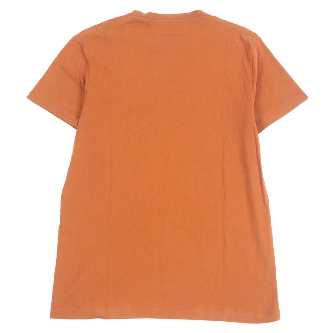 Excellent LOEWE Short sleeve T-shirt Anagram embroidery Brown cotton mens XS