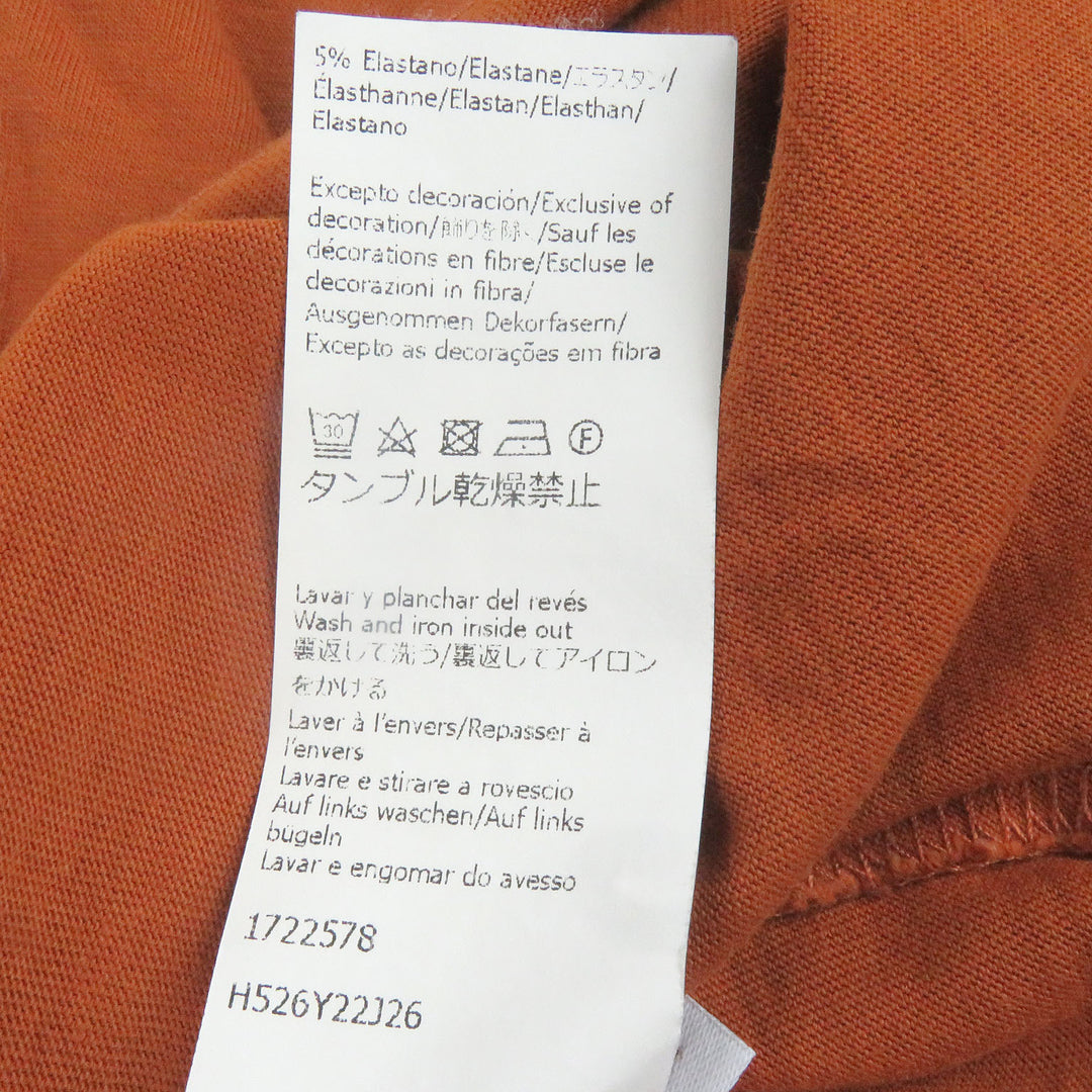 Excellent LOEWE Short sleeve T-shirt Anagram embroidery Brown cotton mens XS