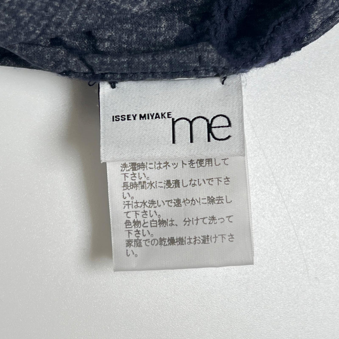 Great me ISSEY MIYAKE one piece Cauliflower Velvet Navy cotton Women M164FH582
