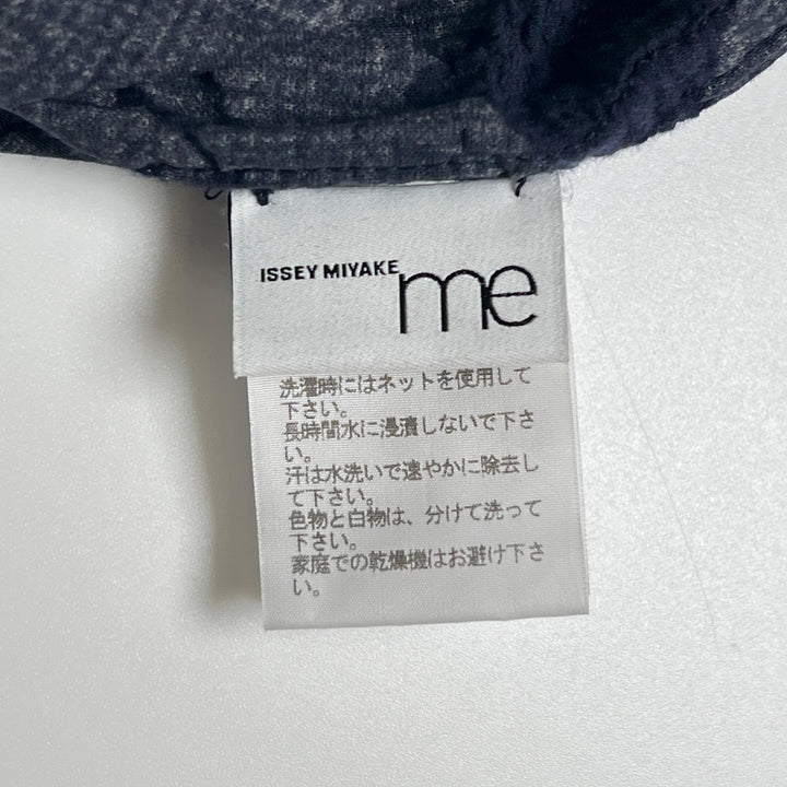 Great me ISSEY MIYAKE one piece Cauliflower Velvet Navy cotton Women M164FH582