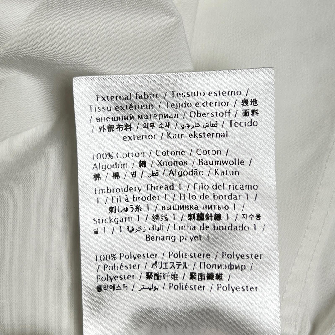 Great VALENTINO Long sleeve shirt With beads white cotton Women 42 WB0AB3155A6