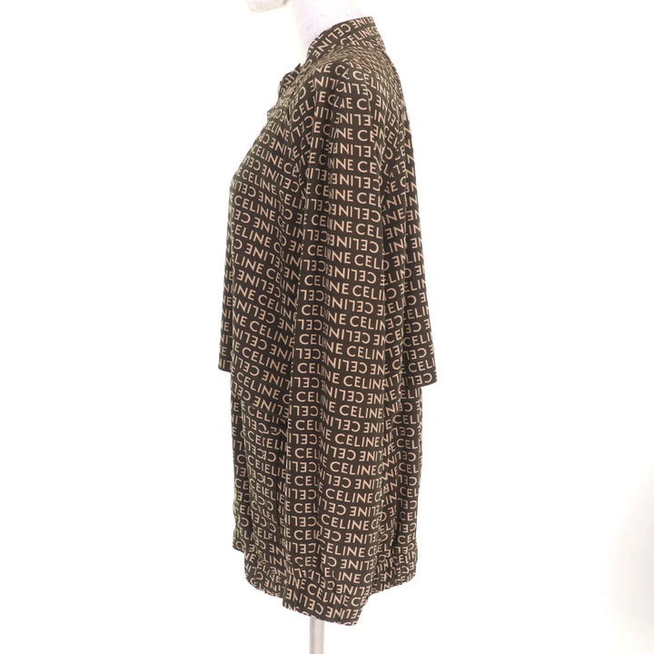 Excellent CELINE Jacket Khaki beige silk Women 36 2V19J983Q
