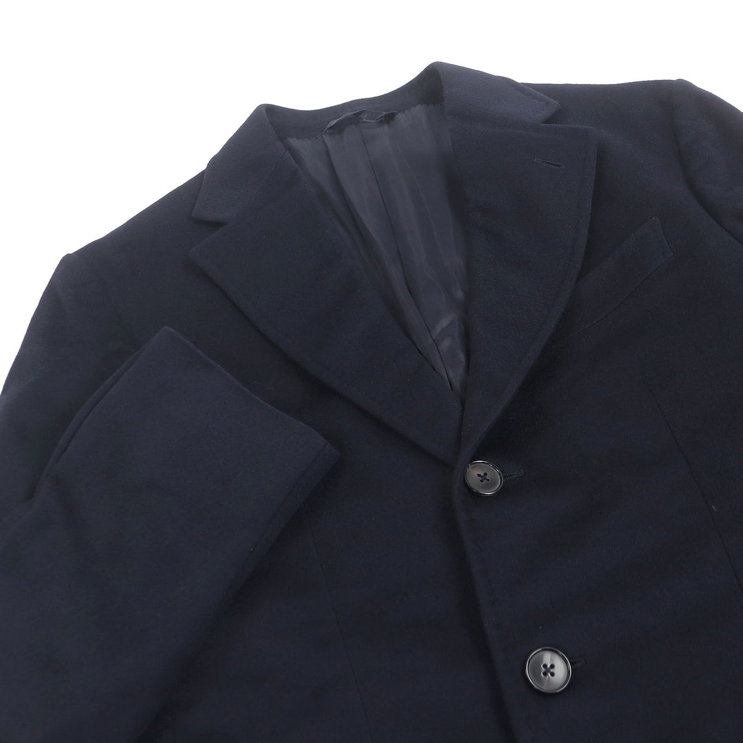 Great Ermenegildo Zegna coat Overcoat Chester Navy cashmere mens 48