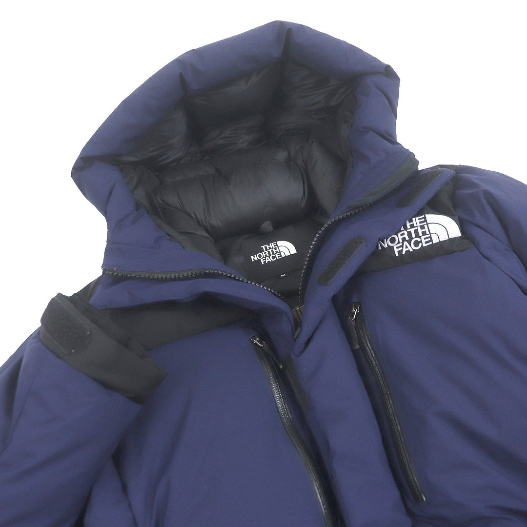Great THE NORTH FACE Down jacket Baltoro Light Jacket GORE-TEX hooded Navy