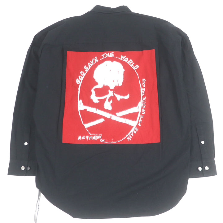 Great MASTERMIND WORLD Long sleeve shirt skull long sleeve black M MW19S03-SH002-002