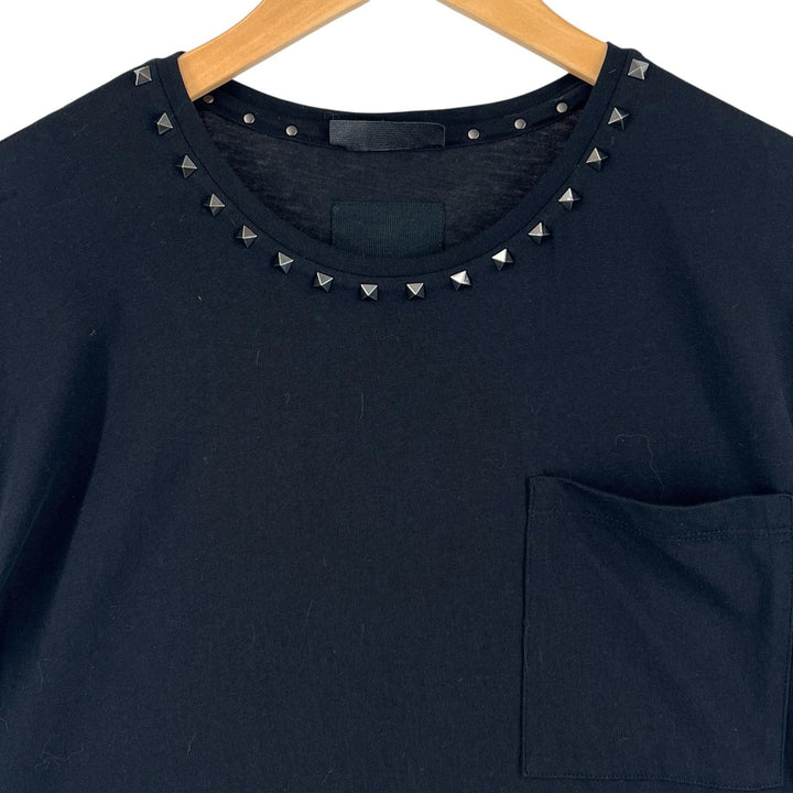 Great VALENTINO Short sleeve T-shirt With rock studs black cotton mens M
