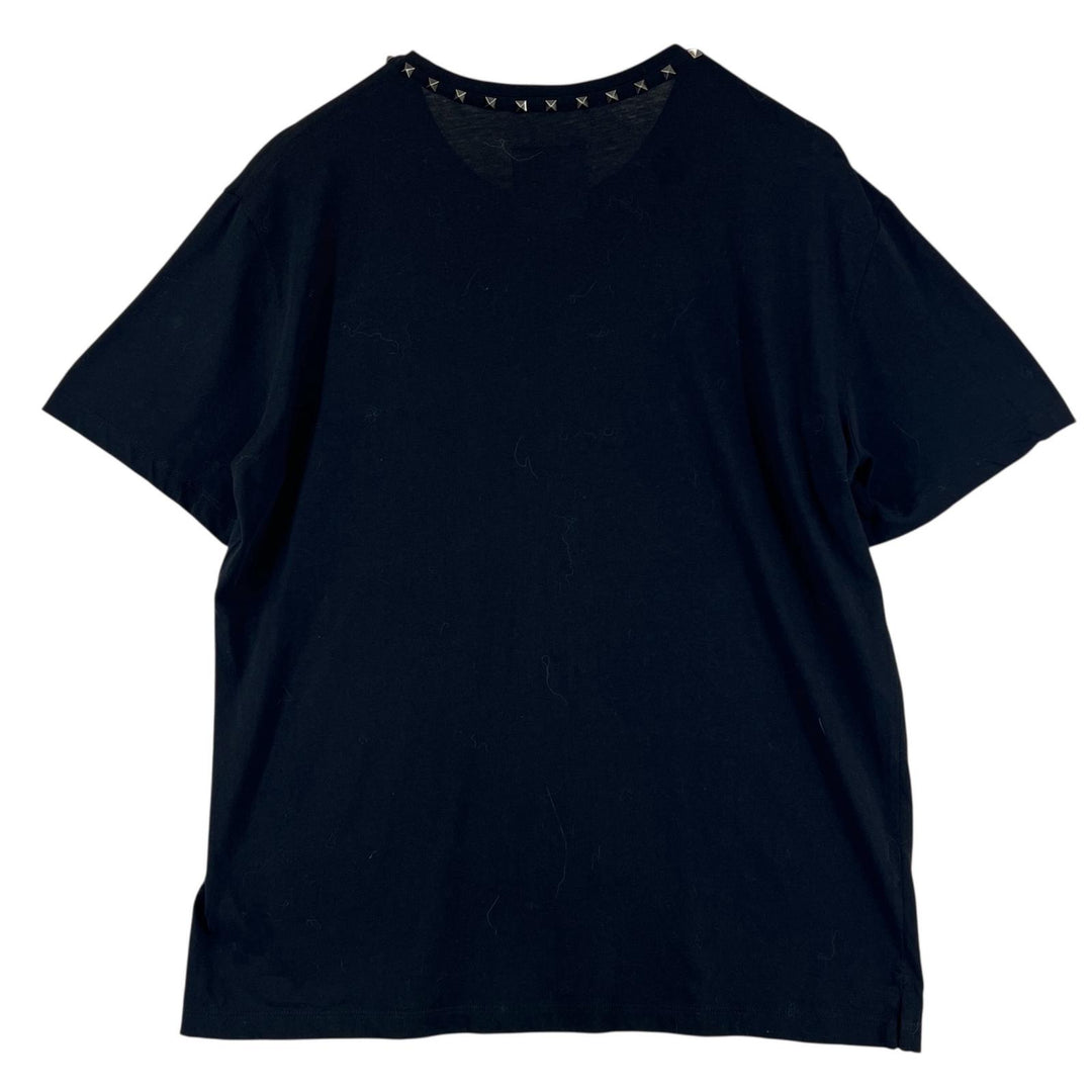 Great VALENTINO Short sleeve T-shirt With rock studs black cotton mens M