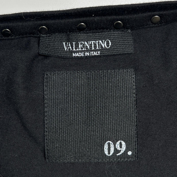 Great VALENTINO Short sleeve T-shirt With rock studs black cotton mens M