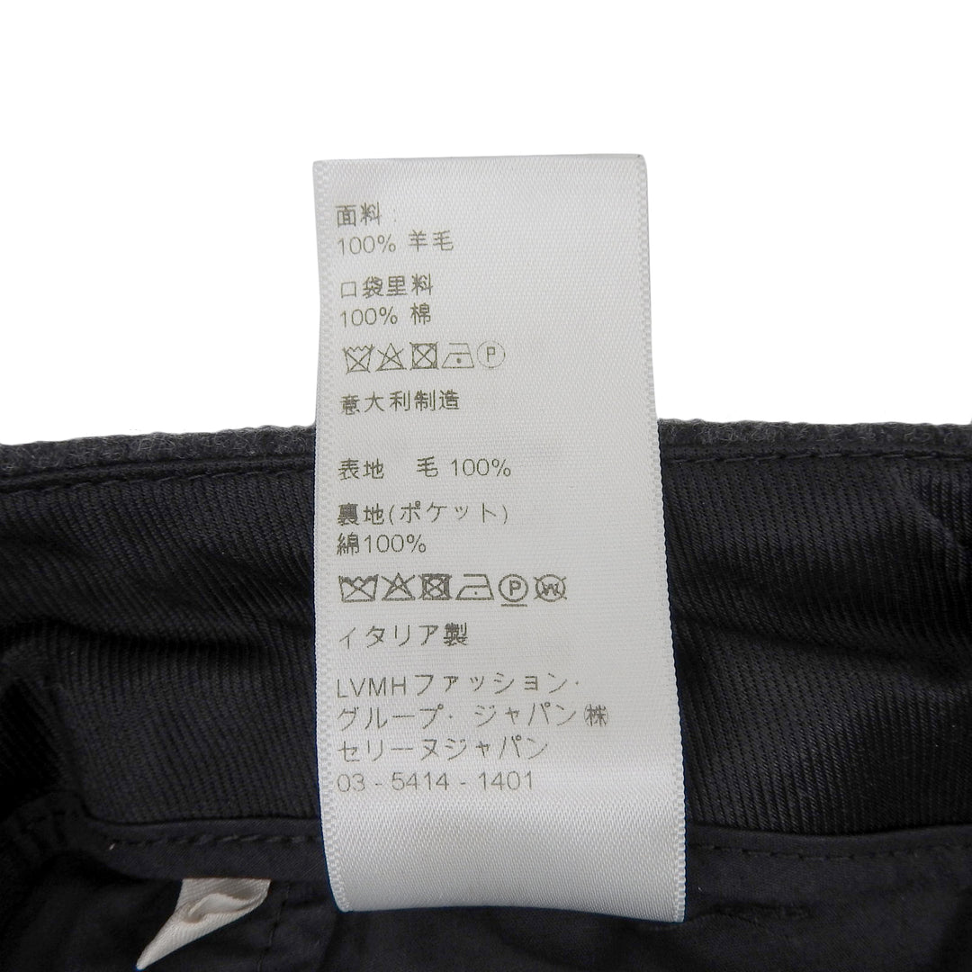 Great CELINE slacks gray wool Women 36 2P240921C
