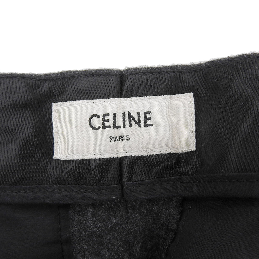 Great CELINE slacks gray wool Women 36 2P240921C