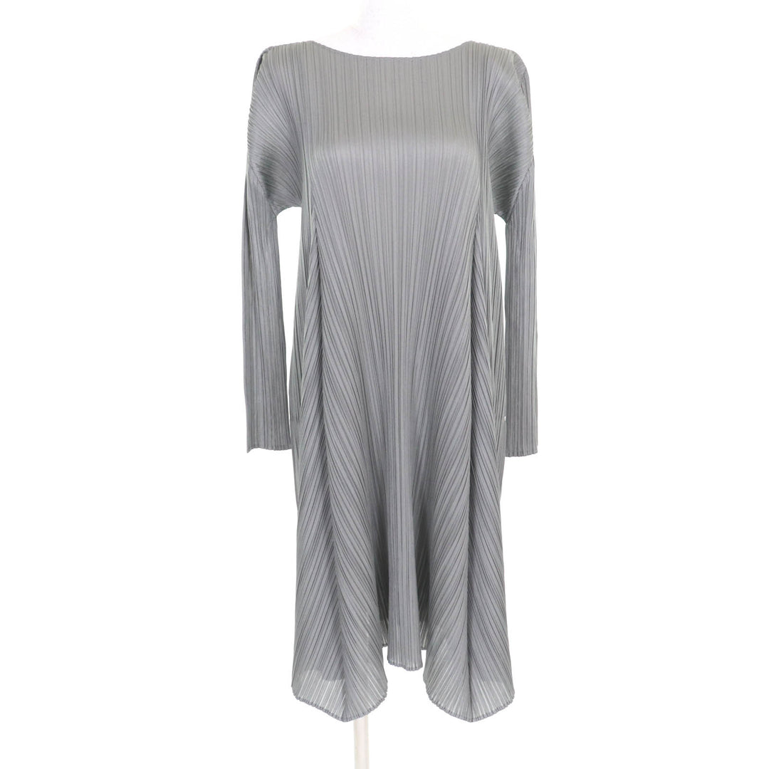 Excellent PLEATS PLEASE one piece gray polyester Women 3 PP63-JH603