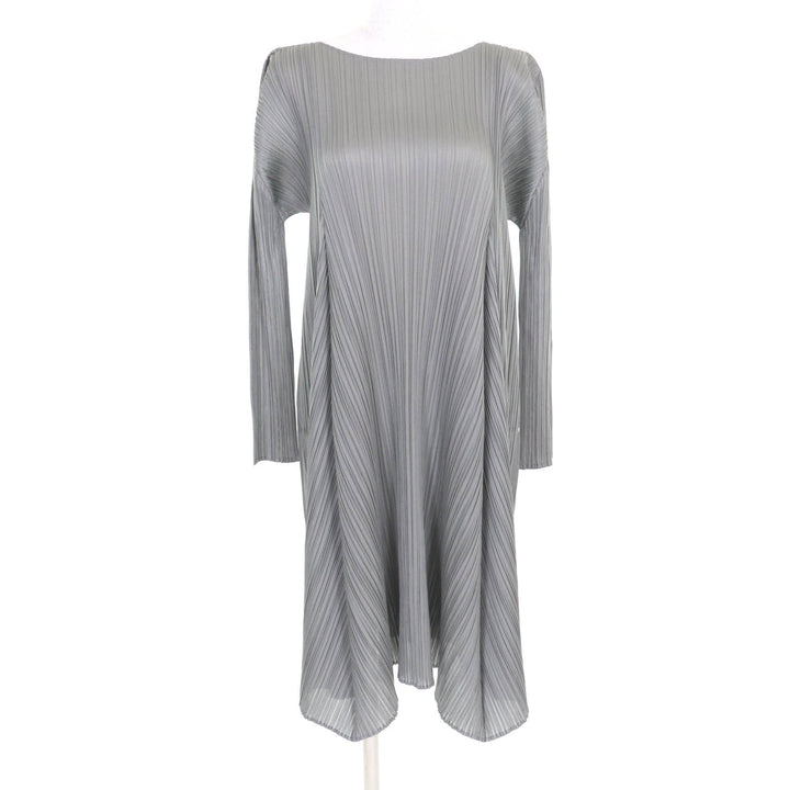 Excellent PLEATS PLEASE one piece gray polyester Women 3 PP63-JH603