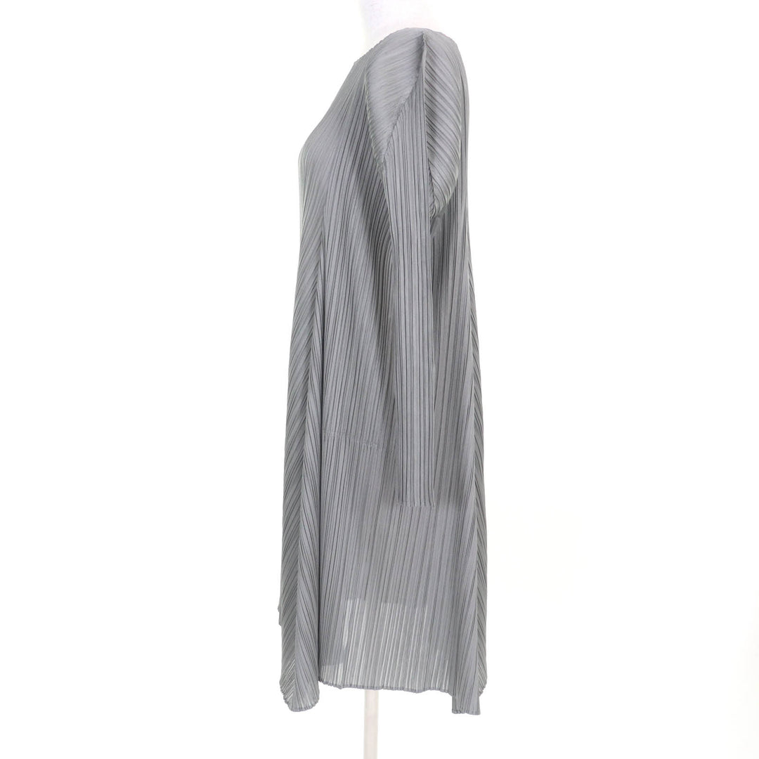 Excellent PLEATS PLEASE one piece gray polyester Women 3 PP63-JH603