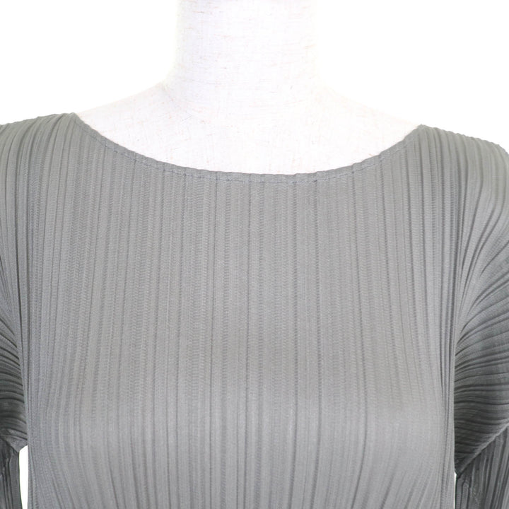 Excellent PLEATS PLEASE one piece gray polyester Women 3 PP63-JH603