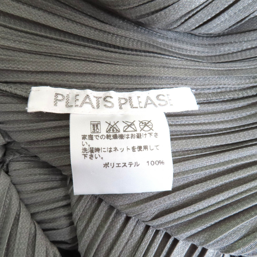 Excellent PLEATS PLEASE one piece gray polyester Women 3 PP63-JH603